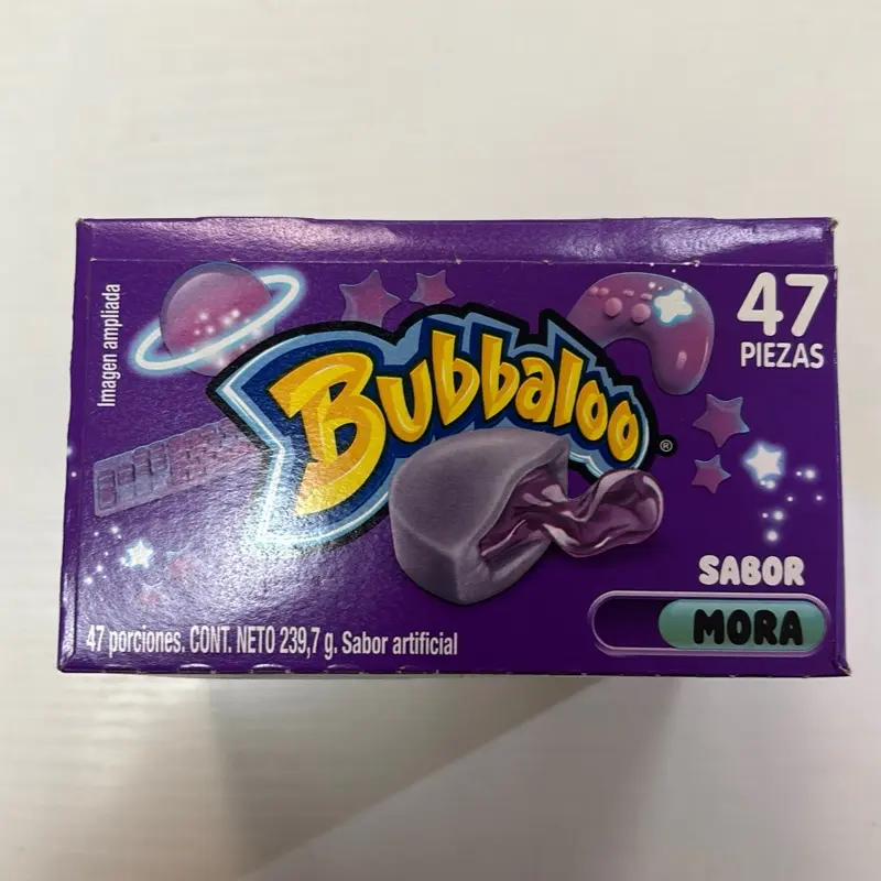 BUBBALO CAJA X 47 UNDS SABOR A MORA