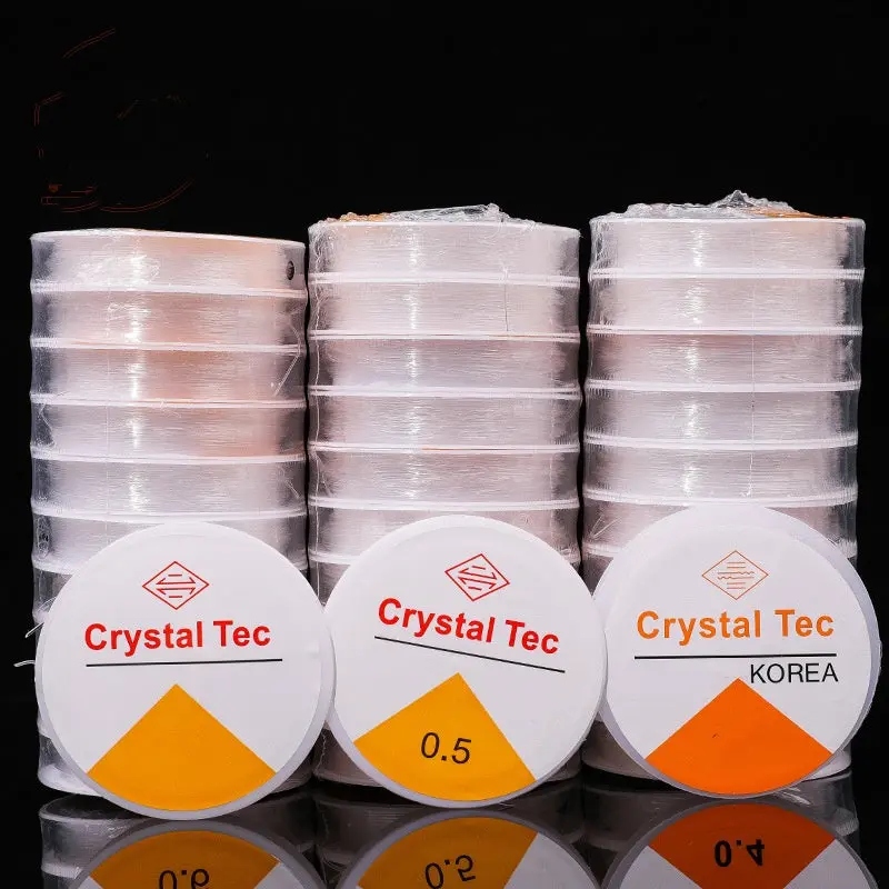 19-Crystal Elastic Strings(10pcs)(Clear)-0.7mm/8m