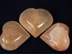 Orange Selenite Crystal Heart