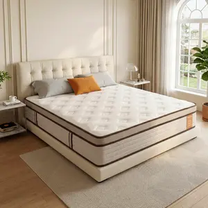 【Father's Day】12" Hybrid Independent Spring Memory Mattresss in a Box - US Top Medium Firm Ergonomic Mattress with Motion Isolation, Edge Support, 100-Night Trial, Mother's Day Gift for Indoor Furniture Use mattress