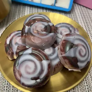 Cinnamon Buns Organic 100% Soy Wax Melts Set of 6 Handmade Intention Wax Melts for Home Decor No Fire Candles