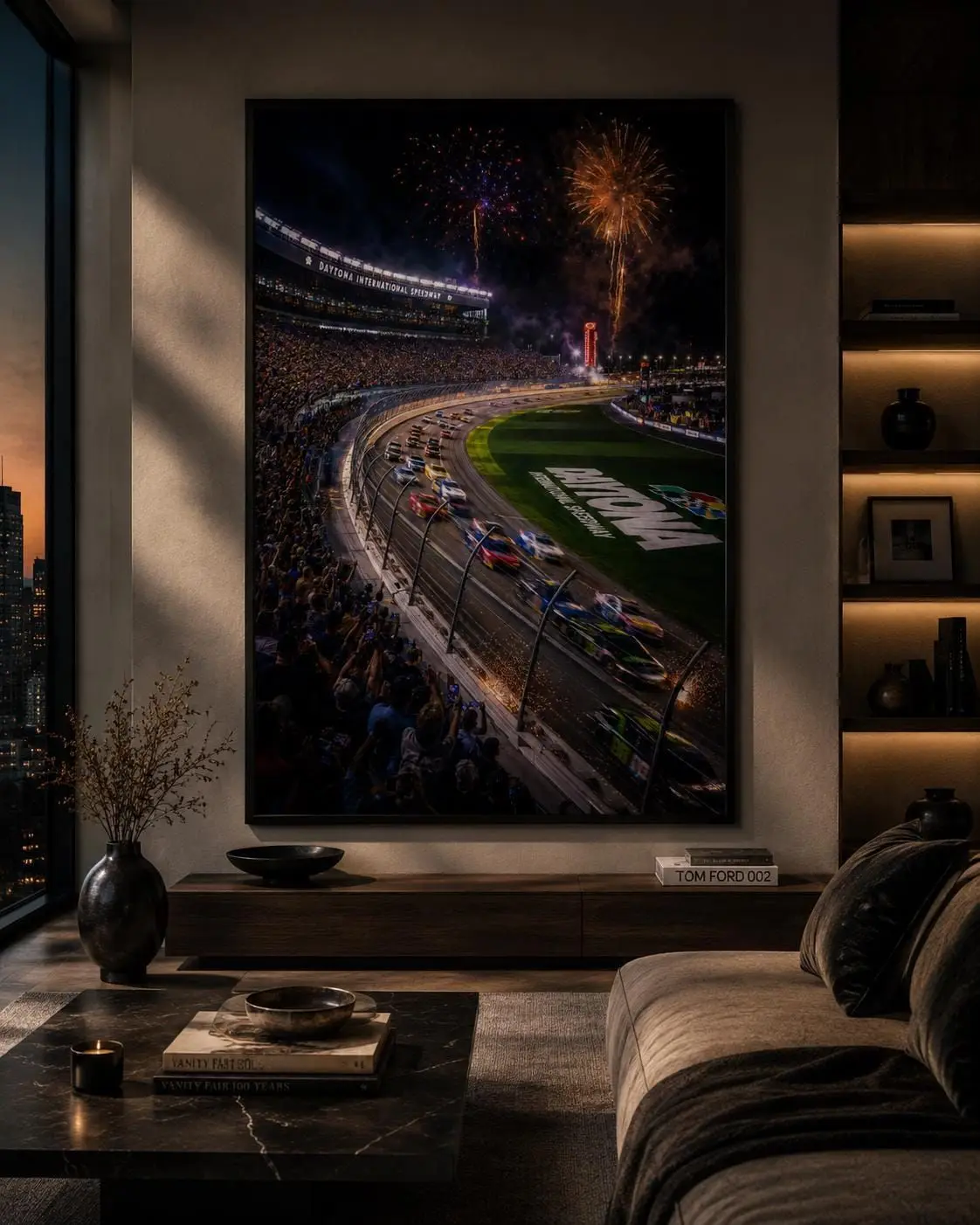[SALE UP TO 40%] [Unframed] Daytona 500 Poster, NASCAR Wall Art, Daytona Speedway Print, Motorsports Racing Decor