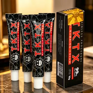 TKTX  Painless Tattoo Cream - Black 99% Maximum Strength - Natural Ingredients Extra Strength Tattoo For 6-8 Hours Limited Edition Tattoo Numbing Cream.