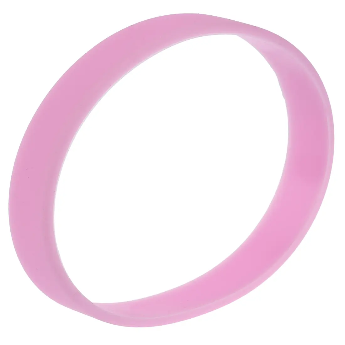 Solid Pink Silicone Elastic Bracelet, Unisex Casual Bangle-Style Wristband for Daily Wear, 20cm/7.9 Inch 1-Piece Elastic Band (Baby & Maternity Nursing & Feeding Baby Bottle Cleaner Accessory)