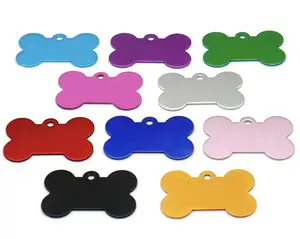 Dogs Cats ID Tags Aluminum Customized Pet ID Tags Personalized Pet Name Tags
