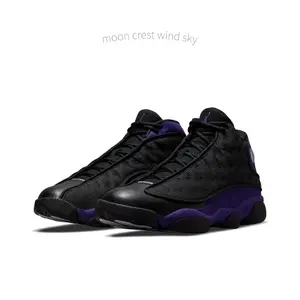 Retro Court Purple Mid-Top Basketball Shoes