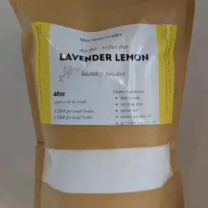 Lavender Lemon Laundry Powder 3lbs - Sulfate-Free, 48-96 Loads