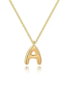 ZYNE Personalized Bubble Initial Pendant Necklace for Women, Metal Chain, Charming Necklace for Girlfriend Gift, Stylish Everyday Jewelry, Jewelry Gifts, 26 Letter Custom Options, Birthday Gift Jewelry, Personalized Necklaces