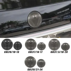 Volkswagen Golf 6-8 Front & Rear Emblem Set, High-Light Abs Material, Scratch Resistant Corrosion Proof, Precision Fit Car Body Decals