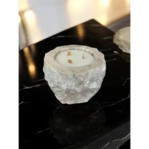 #3 Chiseled Onyx Candle – Natural Coconut & Apricot Wax