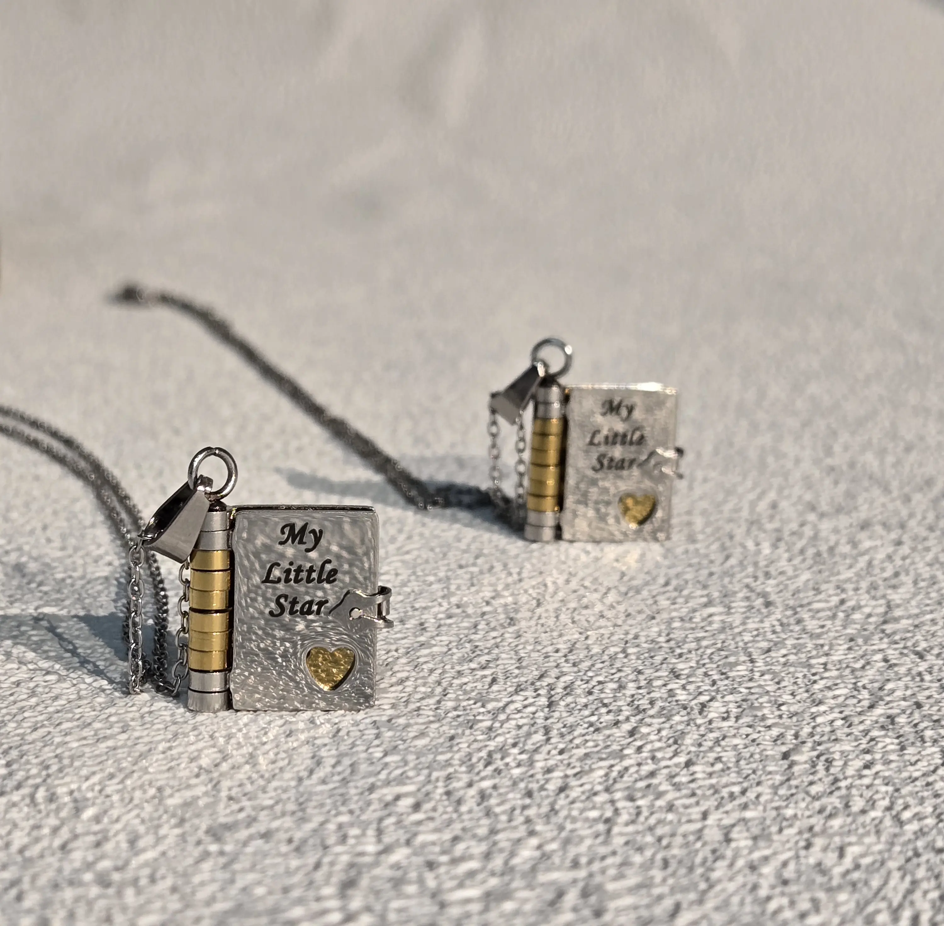 Girl's Book Necklace - A Treasured Gift for Daughters, Granddaughters, and Nieces | With Matching Rotating Gift Box Perfect for Birthdays, Graduations, and Christmas. A Gift that Carries Love.