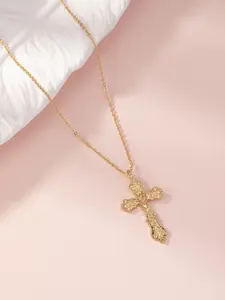 Cross Pendant Necklace – Lightweight Everyday Jewelry for Women, Fashionable Casual Accessory