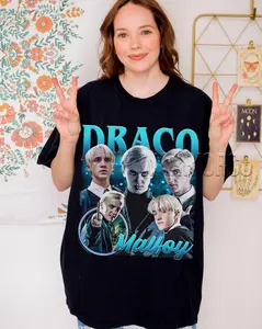 Draco Malfoy Inspired Comfort Colors Shirt Wizard Aesthetic Tee Magic Academy Fan Gift