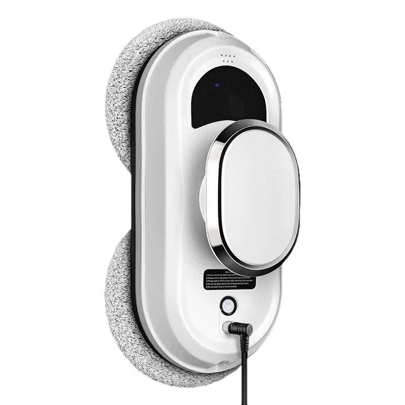 Intelligent Cordless Electric Window Cleaning Robot - 35*17cm Compact Body, Remote Control, Fabric Components, Anti-Fall Safety System, Auto Path, Stable Operation on Smooth Surfaces, Reduce Manual Cleaning Workload, for Home & High-Rise Windows, Office,,