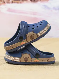 Kids Fashion Hole Shoes, Lightweight Comfortable Cartoon Pattern, Slip On Sandals, Suitable for Boys Girls Daily Casual Outdoor Sports, Children Beach Shoes