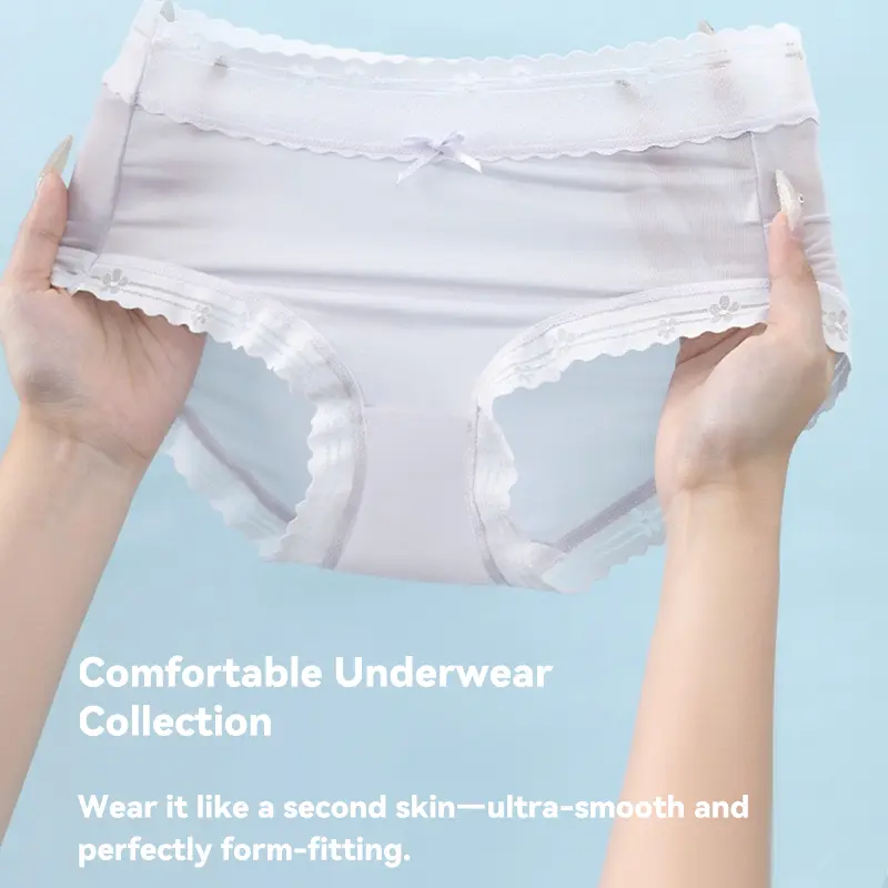 Women's Solid Color / All-Over Print Briefs, Soft Comfy Seamless Panties for Daily Wear, Fashion Breathable Underwear for All Seasons, Panties Collection, Seamless Undergarment