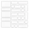 25 Pcs Drawer Organizer Storage Trays For Makeup, Kitchen, Bedroom, Office, Desk, Versatile Plastic Clear Drawer Organizer. Boxes