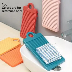 Toilet cleaning board, travel portable thick mini laundry board, laundry auxiliary board, laundry sock cleaning tool, RV bathroom accessory, Plastic Washboard