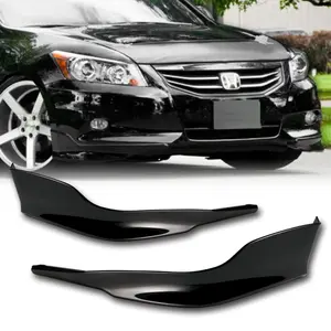 OE-Style Front Bumper Lip Polyurethane 2PCS Compatible with 2011 - 2012 Honda Accord 4-DR / Sedan Only Bumper
