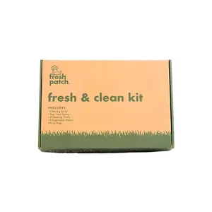 Fresh Patch Fresh & Clean Kit for Pet Potty Trays - Includes Cleaning Spray, Stay Fresh Spray, Cloths, Gloves, and Poop Bags for Odor-Free Maintenance