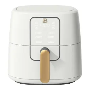 Beautiful 6qt Air Fryer with TurboCrisp Technology, EverGood Ceramic Nonstick Coating, White Icing