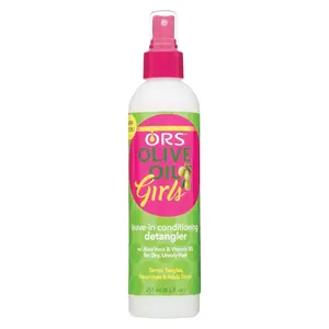ORS Olive Oil Girls Leave-In Conditioning Detangler 8.5 Ounce - Sulfate & Paraben-Free Formula for Dry Unicy Hair with Olive Coconut Avocado Aloe Vera & Shea Butter