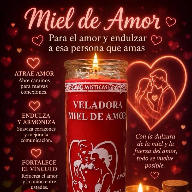 Miel de amor candle