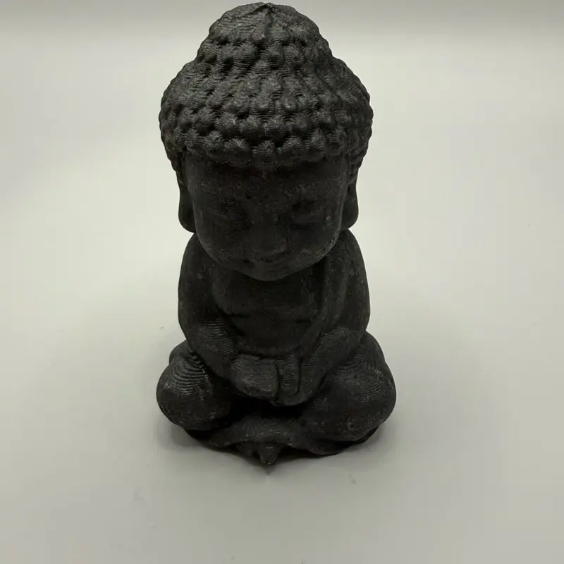 Shungite Buddha Statue - Natural Stone Figurine for Meditation & Home Decor - Handcrafted Spiritual Ornament