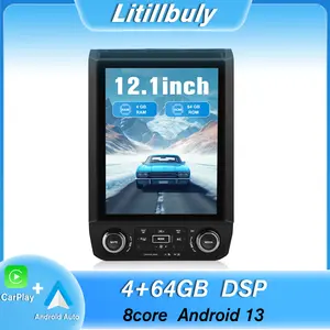 Car Stereo for Ford F150 2015-2021 touch screen has Android Auto Wireless Carplay, Bluetooth WIFI supports GPS Navigation