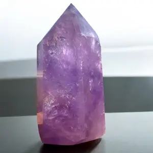 Amethyst tower Crystal Decorative Natural Gemstone