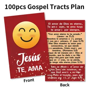 Christian gift set, includes 100pcs inspiring gospel booklets, pocket-sized prayer postcards, and motivational bookmarks with Bible verses. It has a matte finish.