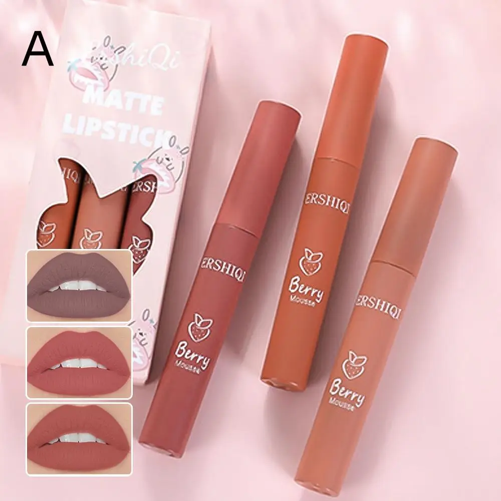 Long-lasting Matte Lipstick, Easy Coloring Lip Gloss for All Occasions Lip Makeup, Glossy Cosmetic Accessories, Hydrating Music Festival Makeup Suppli