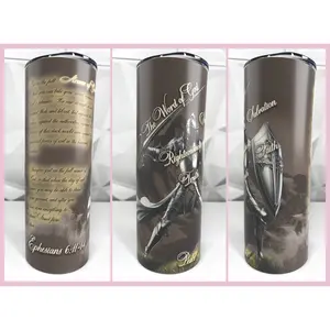 Armor of God - Male | 20oz Stainless Steel Skinny Coffee Tumbler
