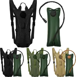 Sport Hydration Pack Backpack Water-proof Nylon Water Bag with 3 Liter Bladder for Hiking Cycling Climbing