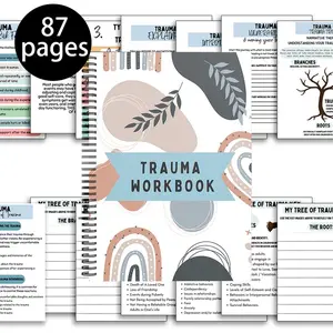 Trauma Healing Workbook - Counseling Journal Planner with 100+ Therapy Exercises | PTSD Recovery Toolkit for Adults - Therapist-Approved Coping Strategies & EMDR Techniques - Emotional Healing & Trauma Support