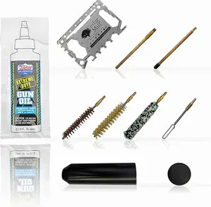 Cedar Mill Fine Firearms Complete Gun Cleaning Kit - Bronze, Nylon & Wool Brushes Rod Extensions, Metal Slotted Tip 46-in-1 Super-X Tool Hollow Handle Storage Multi-Caliber