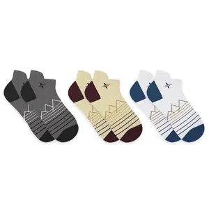 Extreme Fit Merino Wool Warm Ankle Socks (3-Pack Assorted) - Moisture-Wicking, 15-20mmHg Compression & UPF 30+ Protection warm soft breathable