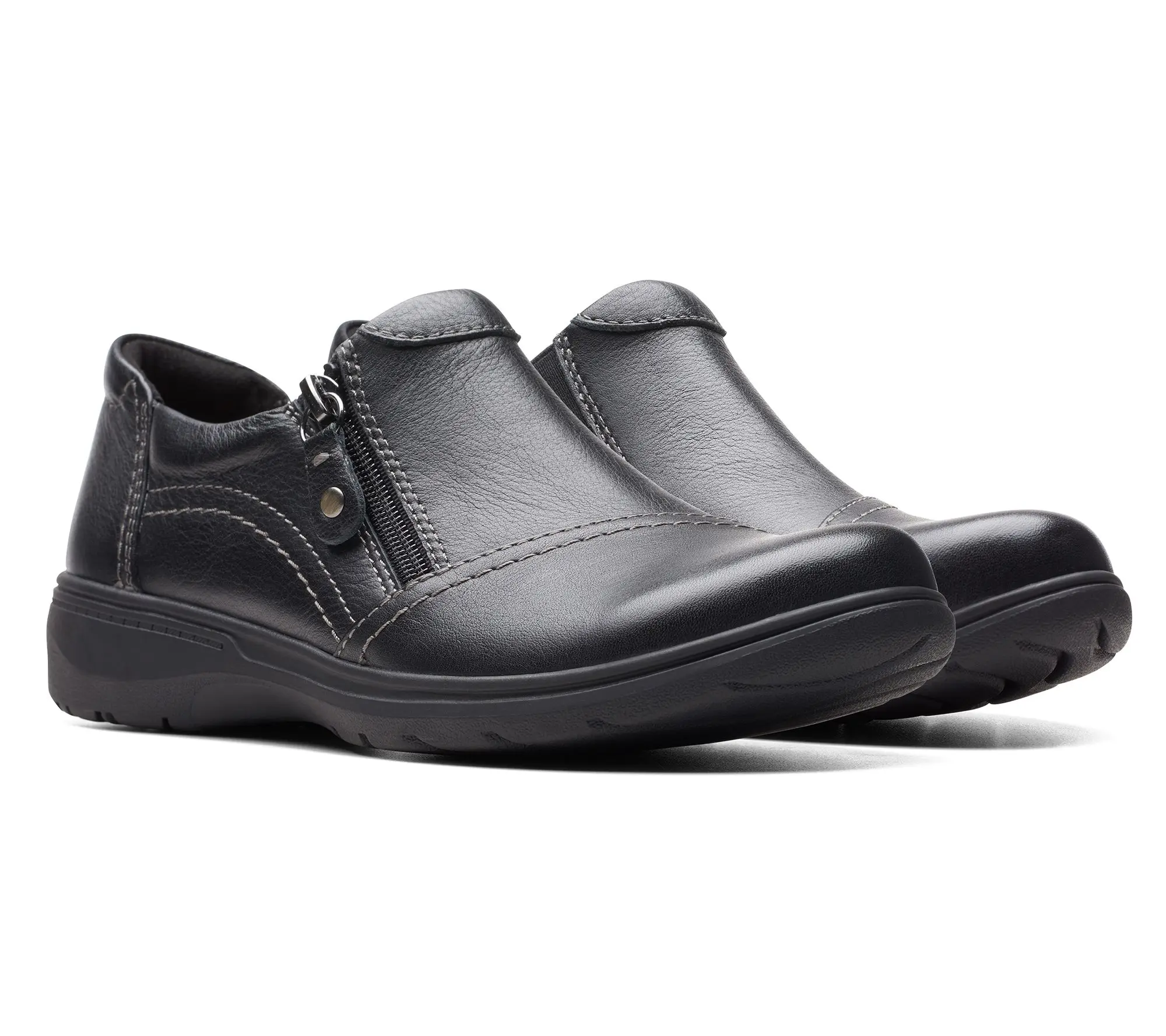 Clarks Collection Leather Slip-Ons -Carleigh Ray