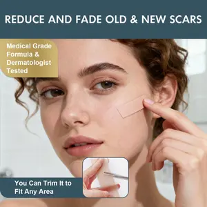 Silicone Scar Sheets, Silicone Scar Tape for Scar Removal Treatment (1.6"x 60" Roll-1.5M), Reusable Silicone Scar Strips for Surgical, C-Section, Tummy Tuck, Keloid Scars, Burn, Acne