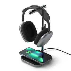 2-in-1 Headphone Stand with Wireless Charger 2-in-1 Headphone Stand with Wireless Charger