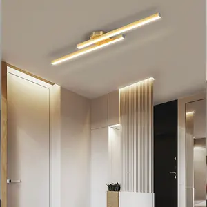 Modern LED Wall lamp, electrical wiring, 3500K warm light, black or gold, Indoor Decorative Light, suitable for bedrooms, hallways, living rooms, requires drilling for wiring, no remote control