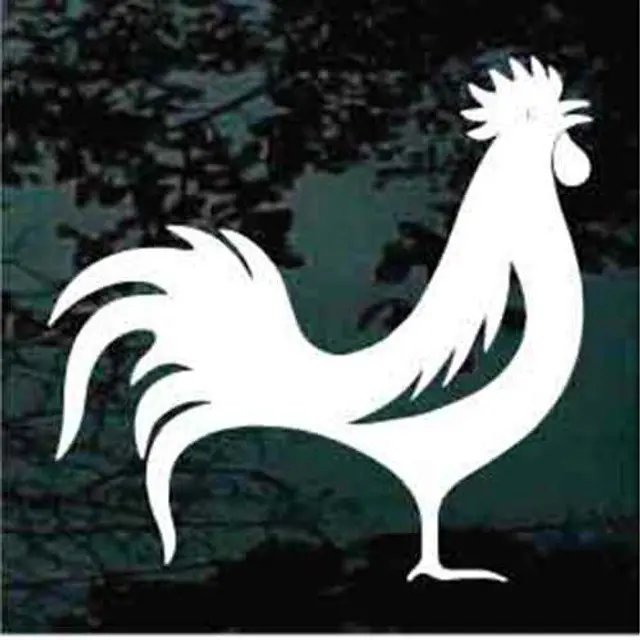 Rooster Car  Window Vinyl Decal Sticker
