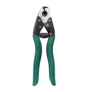 Steel Wire Rope Cutter with Plastic Handle, Rebound Design Lever Principle, Safety Lock Hook, Industrial Cable Cutting Tool