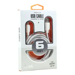 Micro V8V9 2.4A Heavy Duty Strong Durable Charge and Sync USB Cable 10FT/6FT, High-Speed Data Transfer, Premium Quality, Extra Long Replacement Cord for Phone, Tablet, Gaming Device