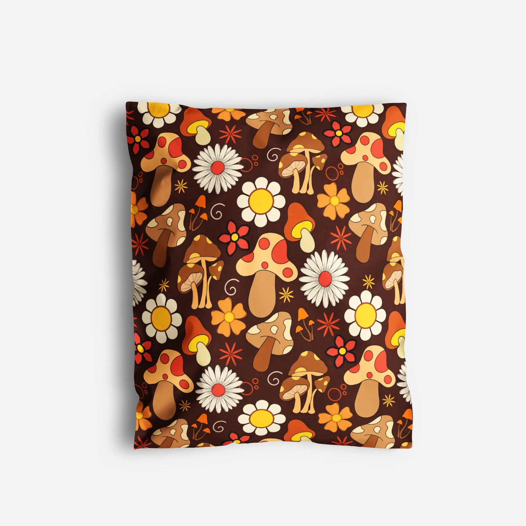 Package Mint Poly Mailers 10x13 - 50 Pack Mushroom Design Poly Mailers Shipping Bags - Waterproof, Tear-Resistant, Self-Adhesive Seal - Decorative Mailing Bags for Clothes, Accessories