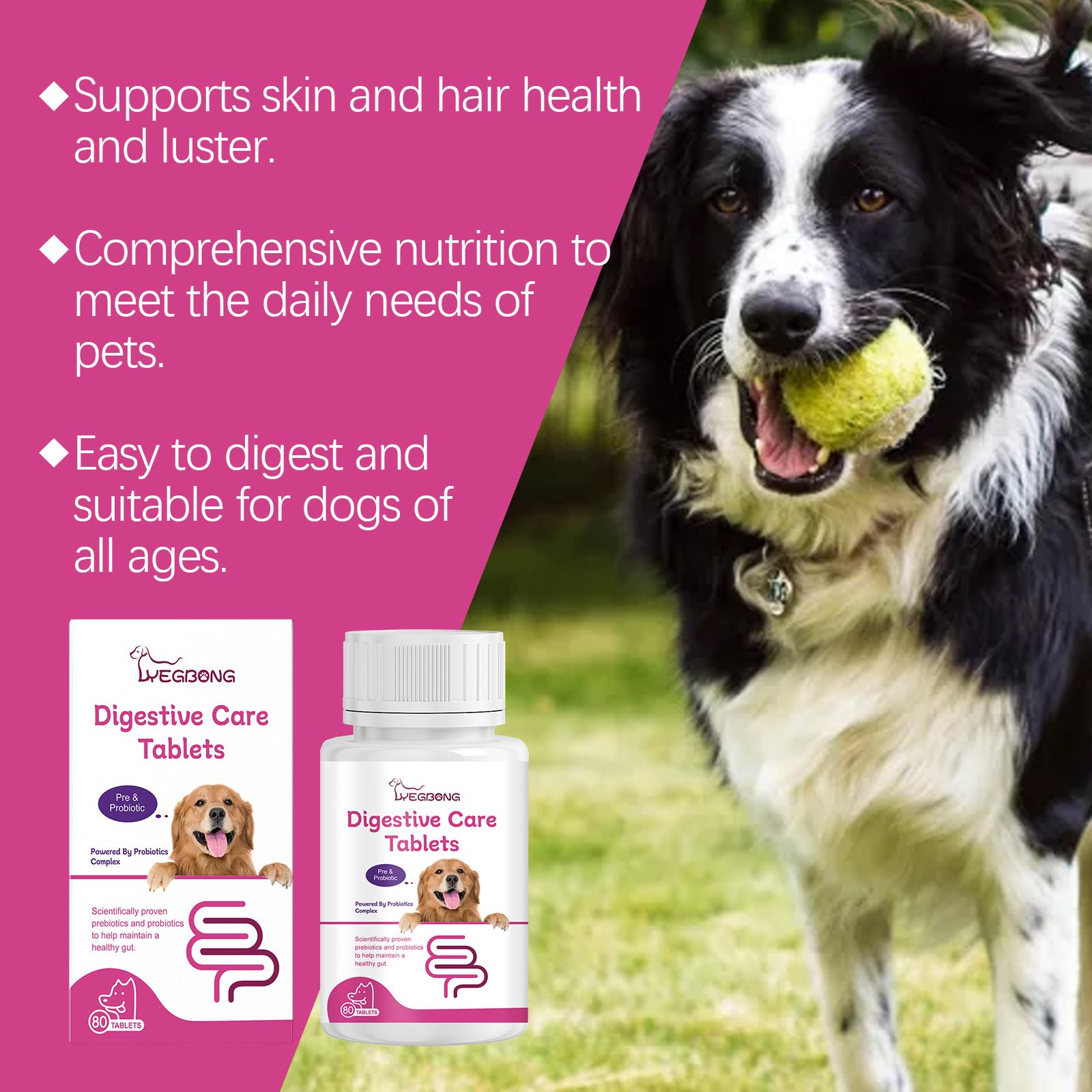 Dog Probiotic Tablets - Improve Gut Health, Balance Digestion and Absorption, and Provide Nutritional Supplements for Petslitter pellets, spray, litter tray, litter box, removal