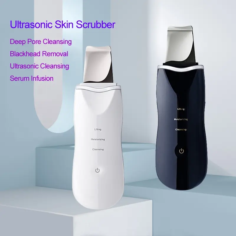 Ultrasonic Peeling Machine Beauty Instrument, Exfoliating Knife for Acne and Dead Skin, Face Blackhead Removal, Pore Cleaning Tool, Facial Pore Cleaner