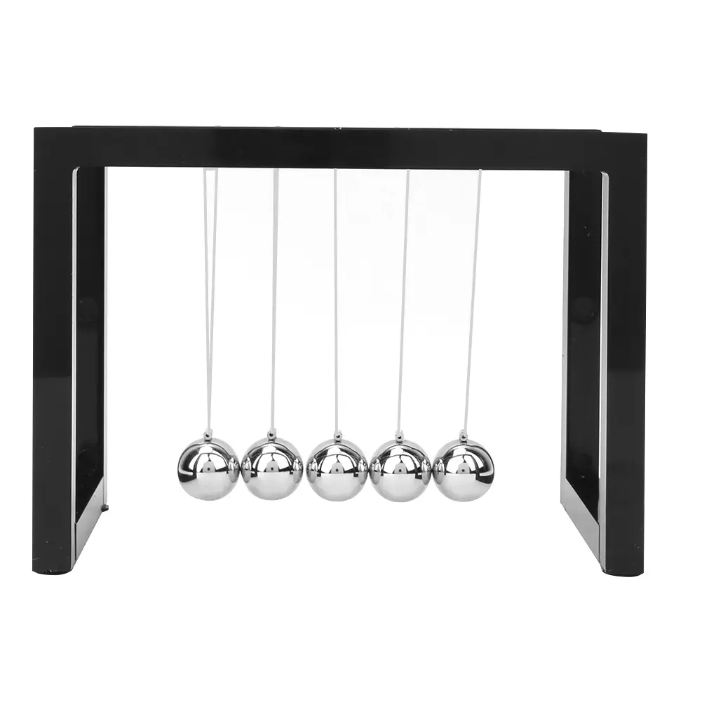 Steel Pendulum Balls - Steel-Acrylic Combo Physical Energy Conservation Model, Long-Lasting Christmas Gift-Ready Decor, Home Office Desk Ornament for Home Supplies Enthusiasts