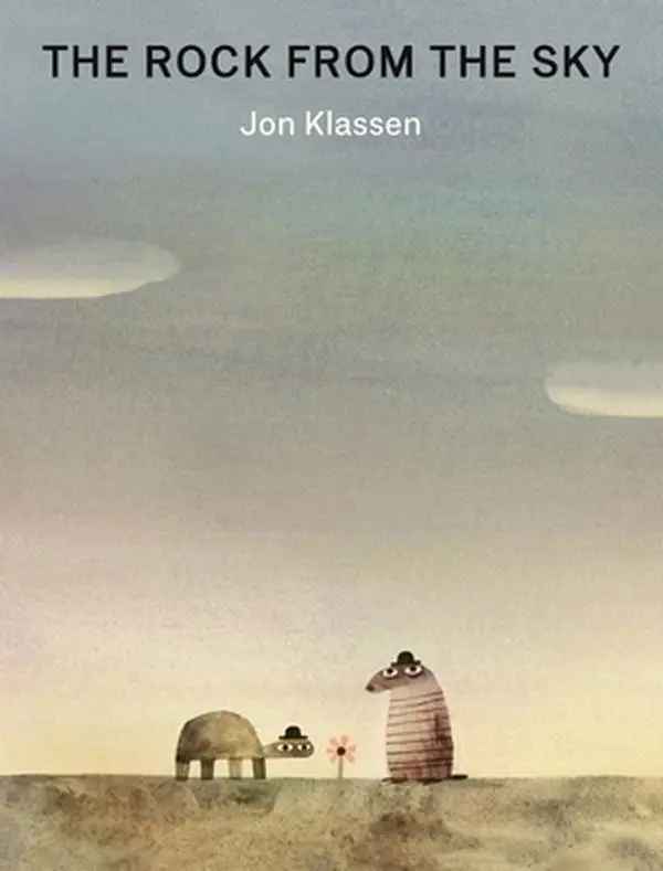 Used Picture Book - The Rock from the Sky by Jon Klassen, Graphic Friendship-Themed Hardcover with Broad Visual Suspense, 1.55 lb, Fate