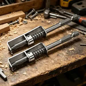 2Pcs Anti-Drop Screw Holding PH2 Drywall Bits, Spring Retainer Design Countersink Screwdriver Bit, Universal 1/4 Inch Hex Shank Drill Accessory for Carpenter & DIY Handyman Jobs